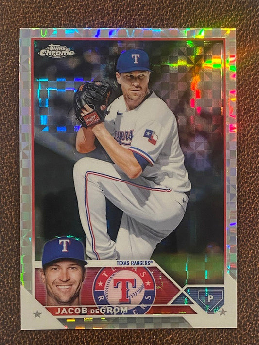 Jacob deGrom - 2023 Topps Chrome - XFractors - Rangers