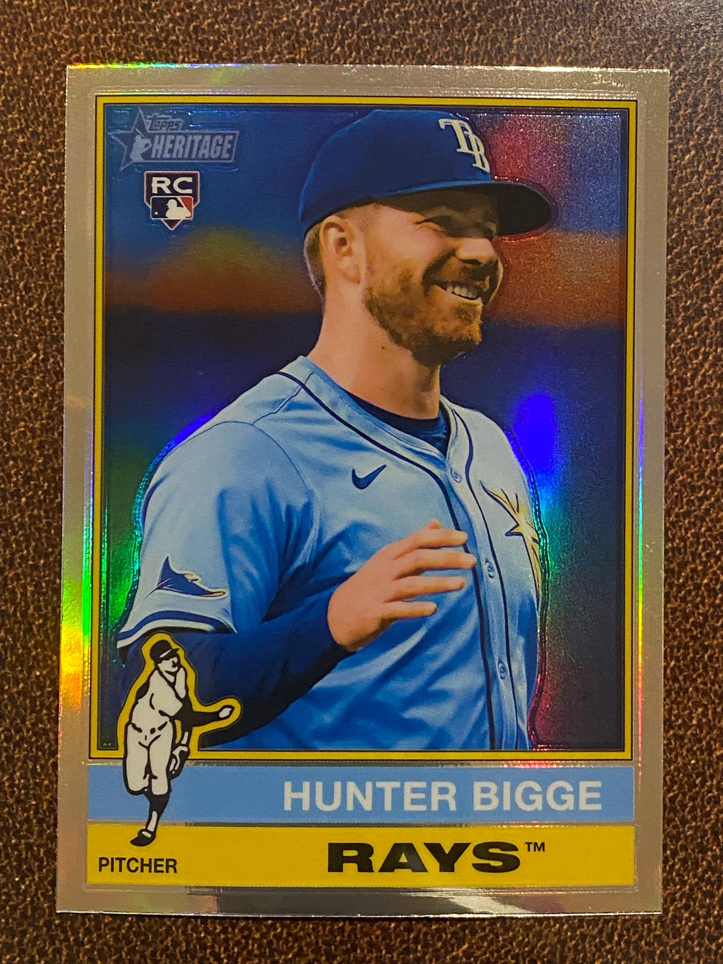 Hunter Bigge - 2025 Topps Heritage - Refractor - Rays
