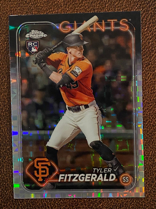 Tyler Fitzgerald - 2024 Topps Chrome - Rookie XFractor - Giants