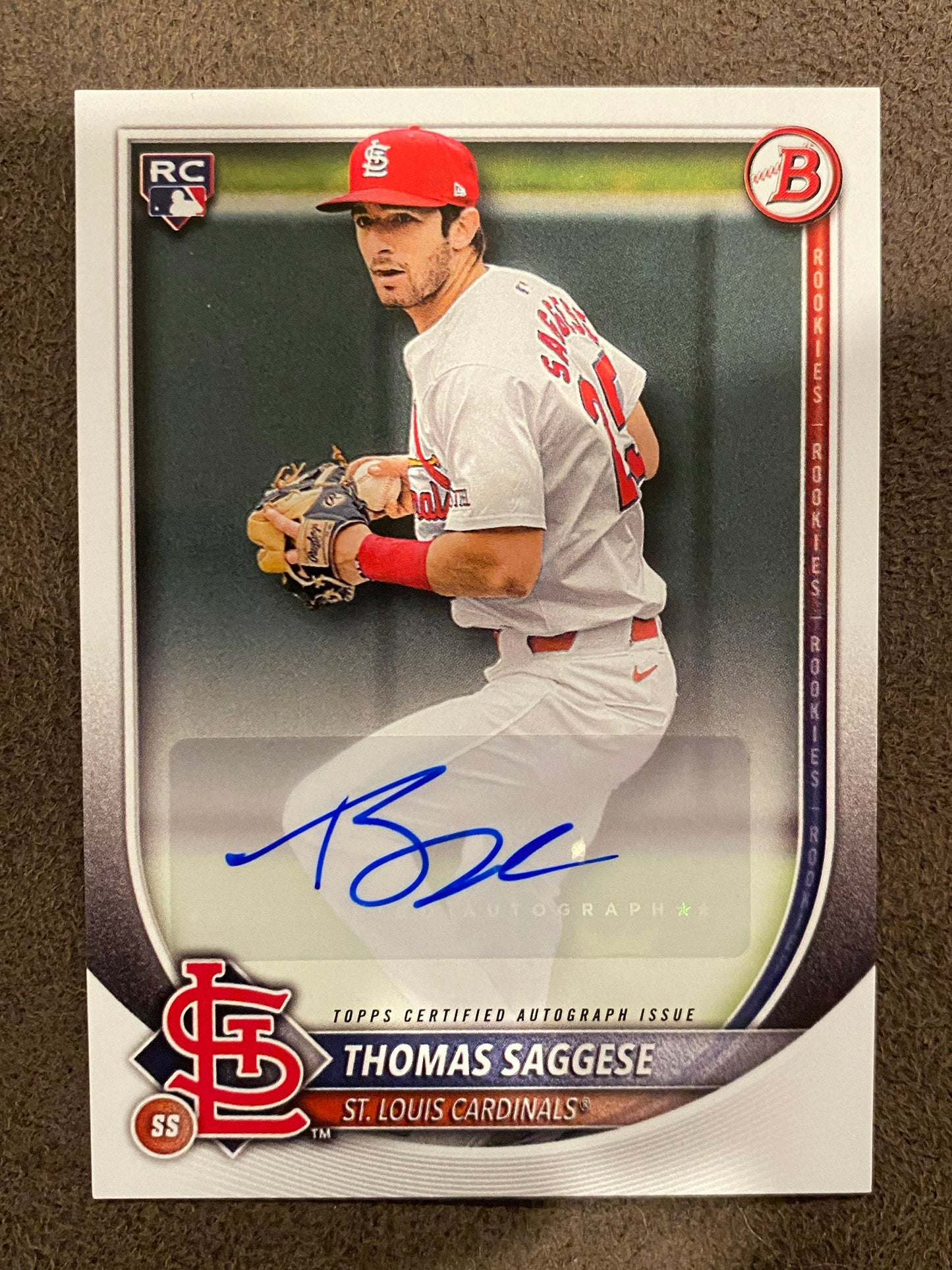 Thomas Saggese - 2025 Bowman - AUTO - Cardinals