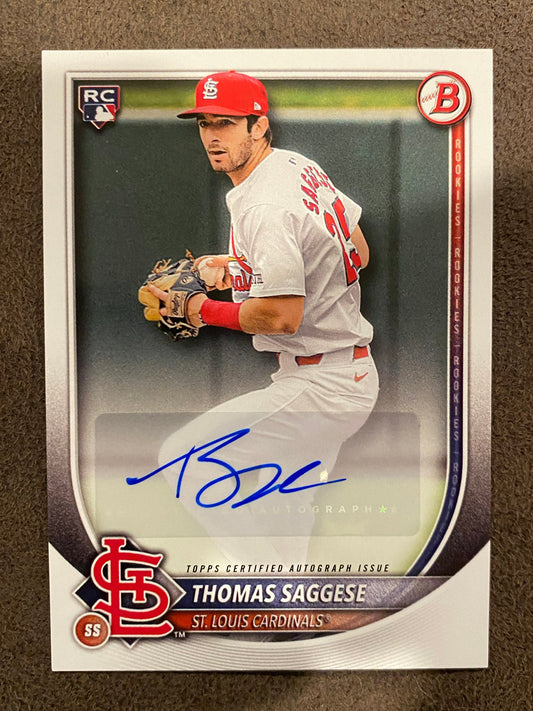 Thomas Saggese - 2025 Bowman - AUTO - Cardinals