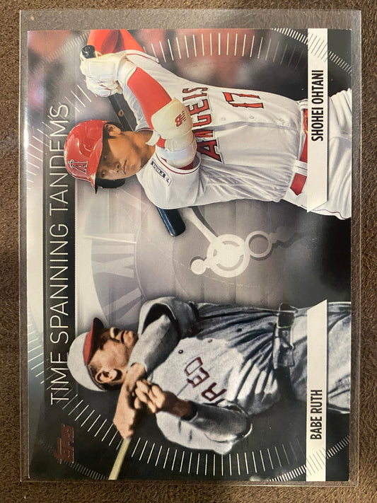 Babe Ruth/Shohei Ohtani - 2023 Topps Update - Time Spanning Tandems - Angels