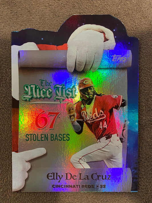 Elly De La Cruz - 2025 Topps Holiday - The Nice List - Reds