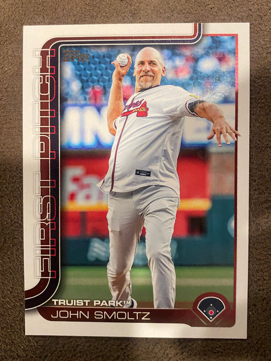 John Smoltz - 2025 Topps Update - First Pitch Insert - Braves