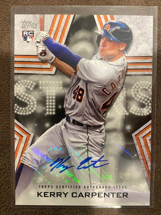 Kerry Carpenter - 2023 Topps Series 1 - Baseball Stars Rookie AUTO - Tigers