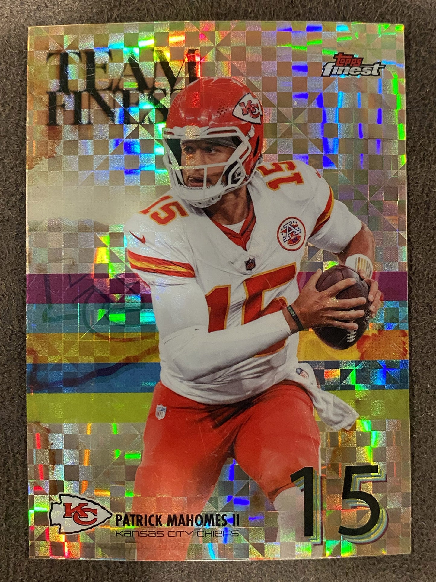 Patrick Mahomes - 2025 Topps Finest - Team Finest XFractor - Chiefs