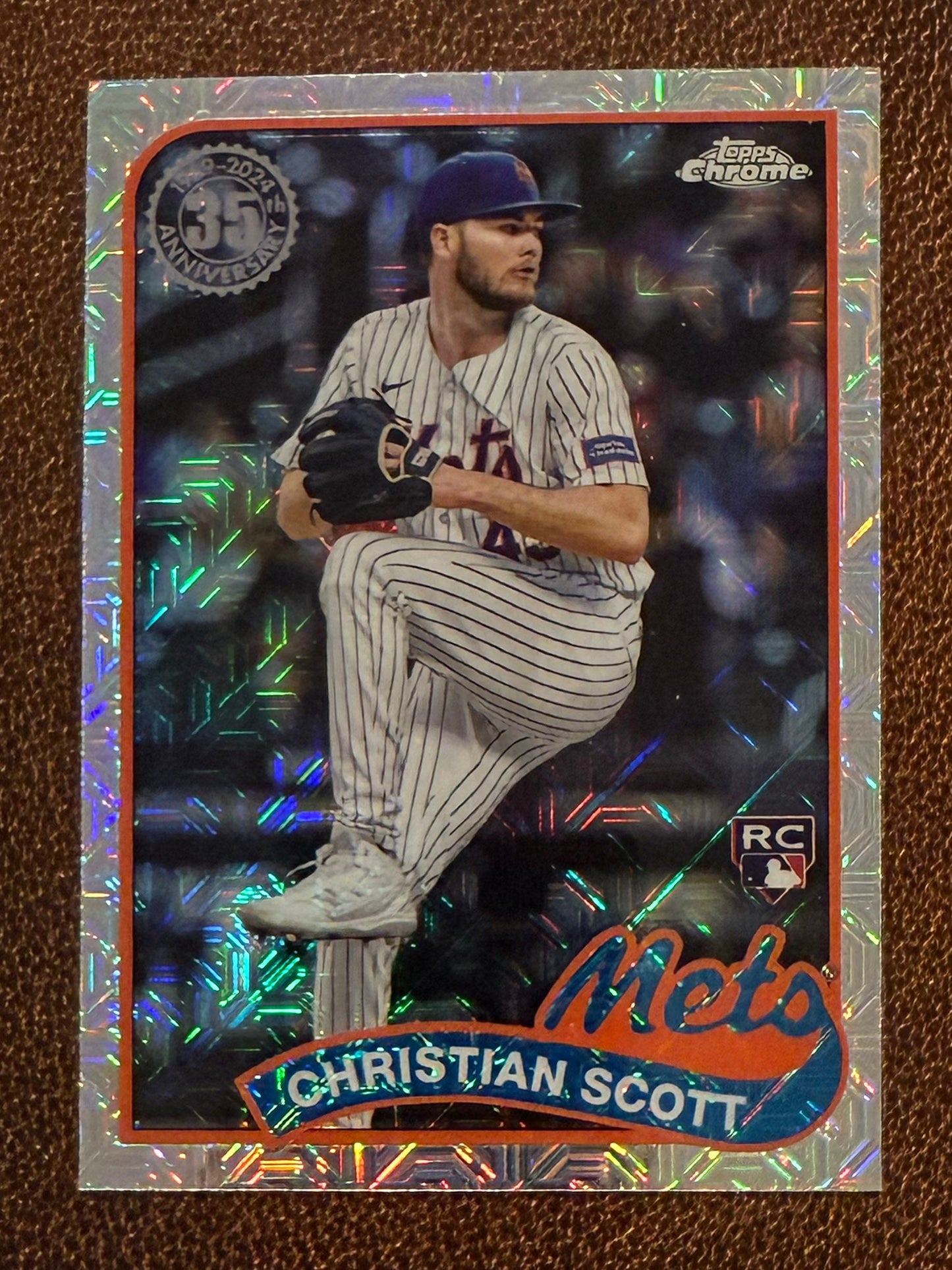 Christian Scott - 2024 Topps Update - Silver Pack Mojo Refractor - Mets