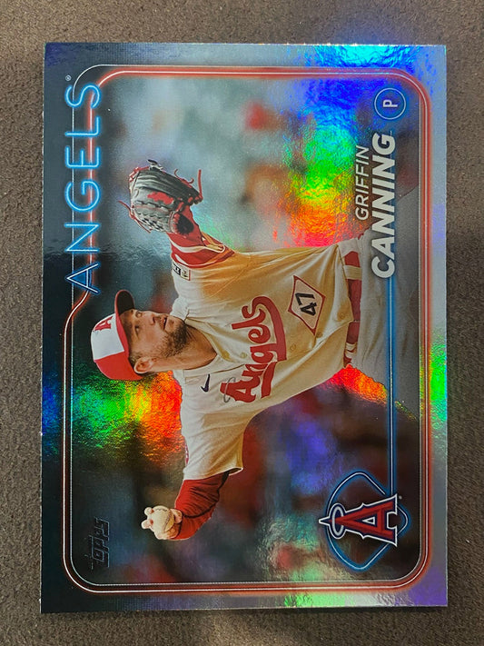 Griffin Canning - 2024 Topps Series 1 - Rainbow Foil - Angels