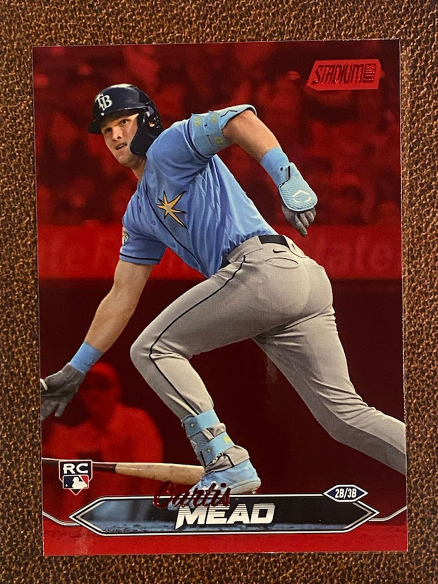 Curtis Mead - 2024 Topps Stadium Club - Red Foil - Rays