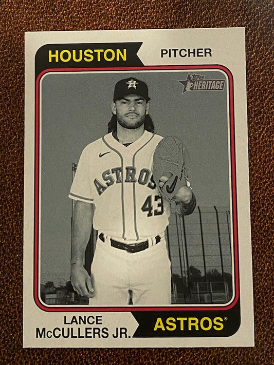 Lance McCullers Jr. - 2023 Topps Heritage - Black and White Variations - Astros