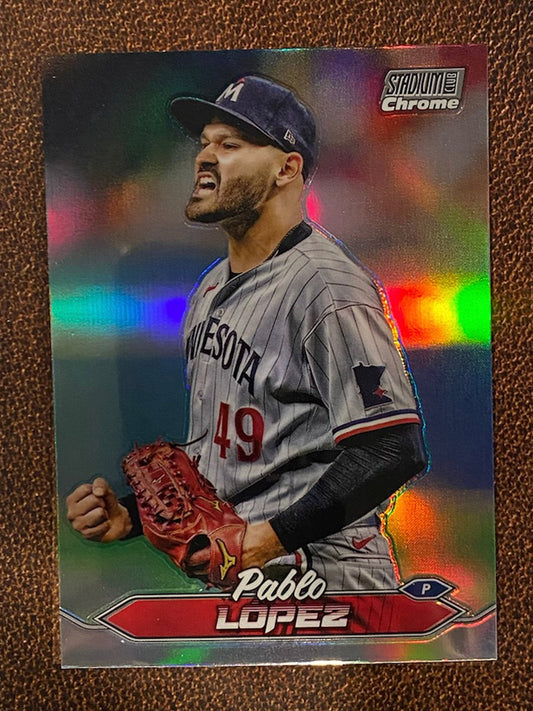 Pablo Lopez - 2024 Topps Stadium Club - Chrome Refractor - Twins