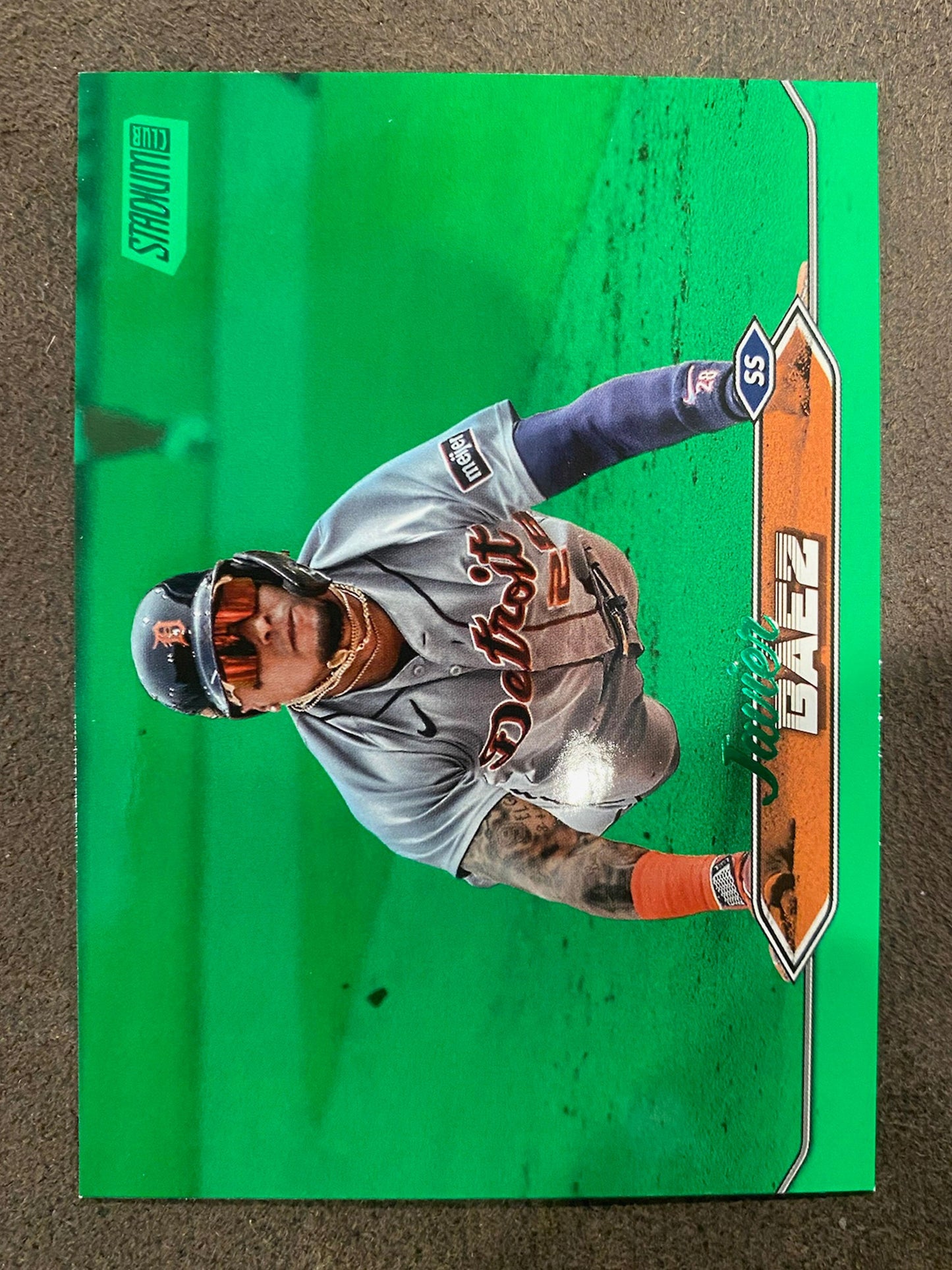 Javier Baez - 2024 Topps Stadium Club - Green Foil /199 - Tigers