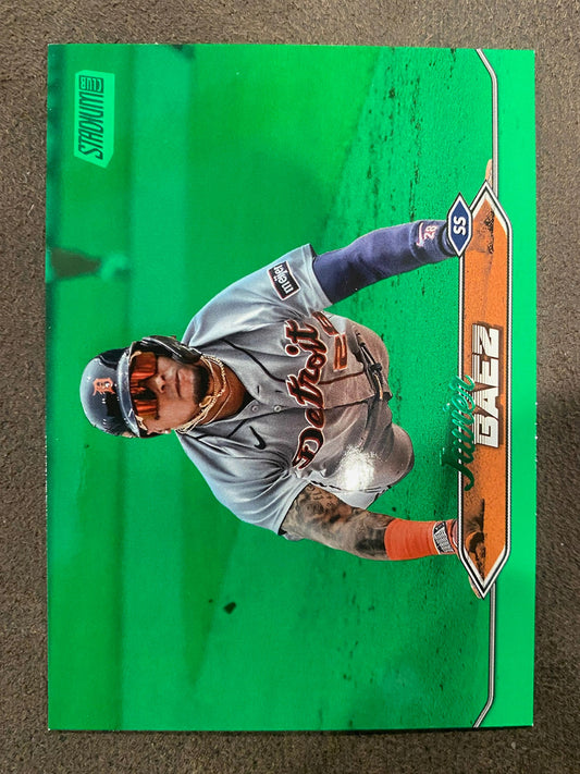 Javier Baez - 2024 Topps Stadium Club - Green Foil /199 - Tigers