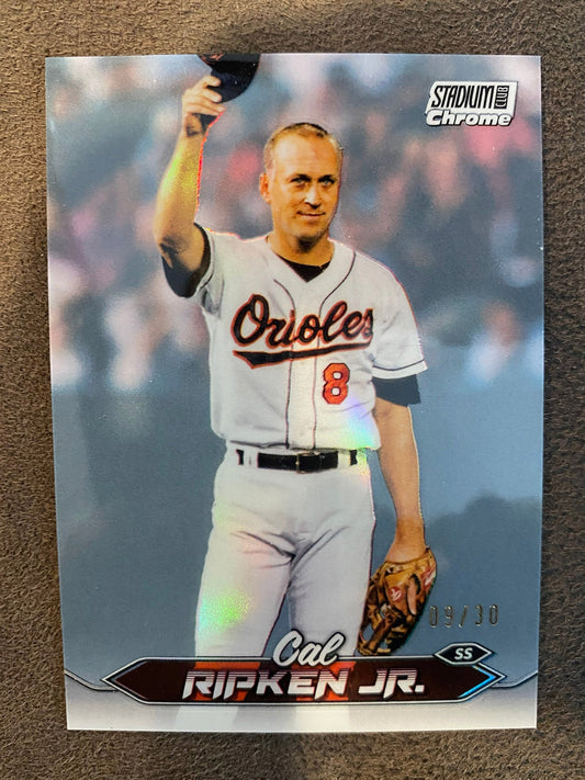 Cal Ripken Jr. - 2024 Topps Stadium Club - White Pearl Refractor /30 - Orioles