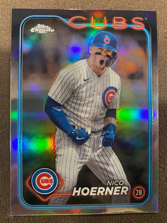 Nico Hoerner - 2024 Topps Chrome - Refractor - Cubs