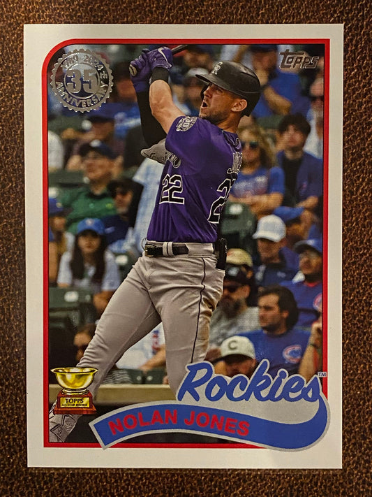 Nolan Jones - 2024 Topps Series 2 - 1989 Insert - Rockies