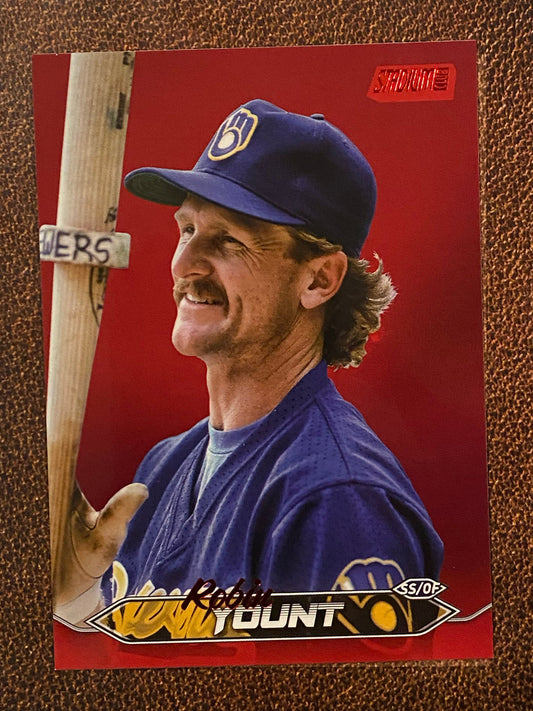 Robin Yount - 2024 Topps Stadium Club - Red Foil - Brewers