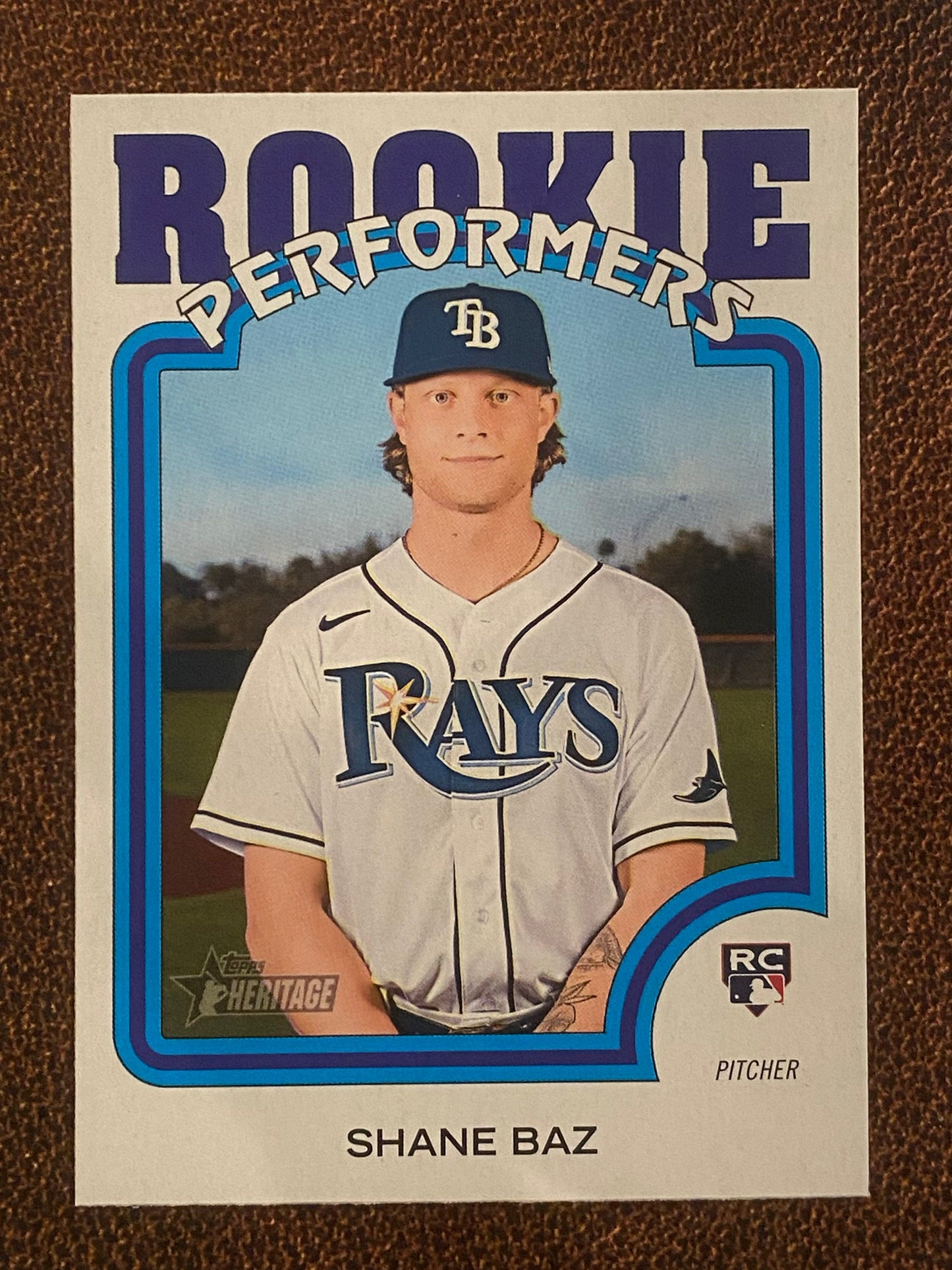 Shane Baz - 2022 Topps Heritage High Number - Rookie Performers - Rays