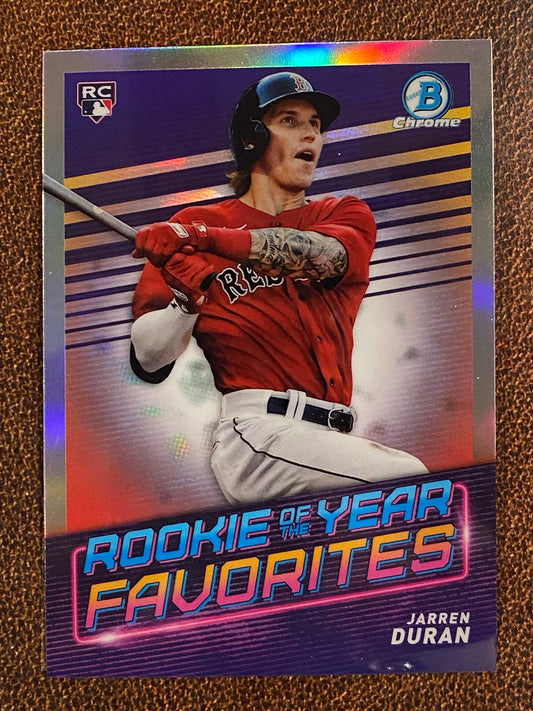 Jarren Duran - 2022 Bowman - Rookie of the Year Favorites - Red Sox