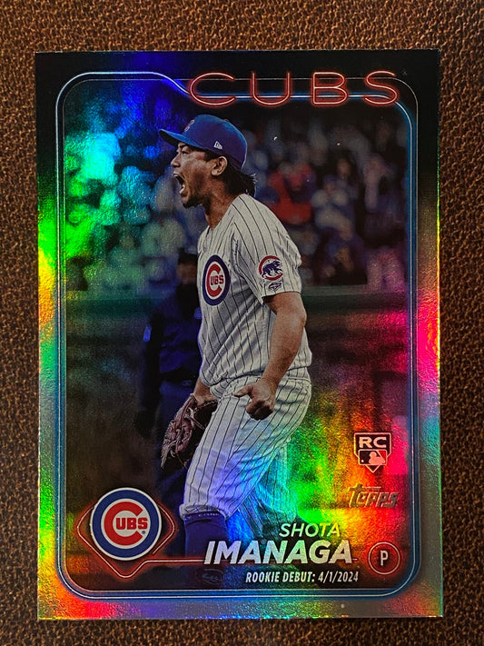 Shota Imanaga - 2024 Topps Update - Rainbow Foil (Rookie Debut) - Cubs