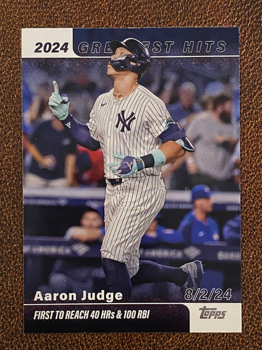 Aaron Judge - 2025 Topps Series 1 - 2024 Greatest Hits (40 HRs/100 RBIs) - Yankees