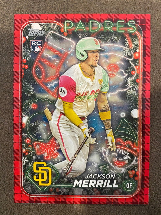 Jackson Merrill - 2024 Topps Holiday - Plad - Padres