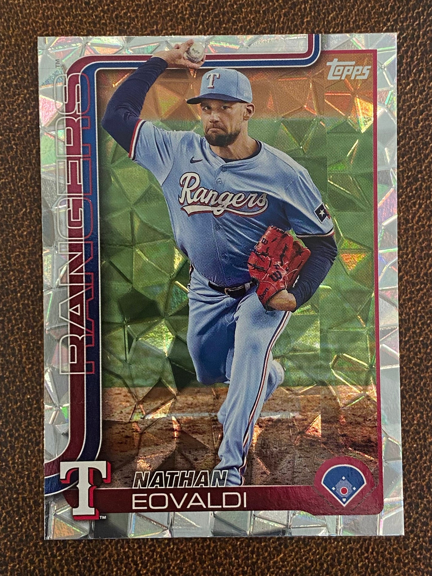 Nathan Eovaldi - 2025 Topps Series 1 - Diamante - Rangers