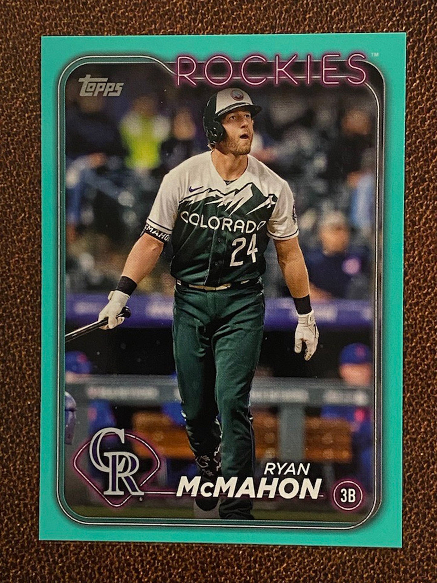 Ryan McMahon - 2024 Topps Series 2 - Aqua Parallel - Rockies