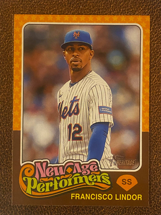 Francisco Lindor - 2024 Topps Heritage - New Age Performers - Mets