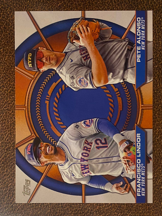 Franciso Lindor/Pete Alonso - 2025 Topps Series 2 - Dynamic Duos - Mets