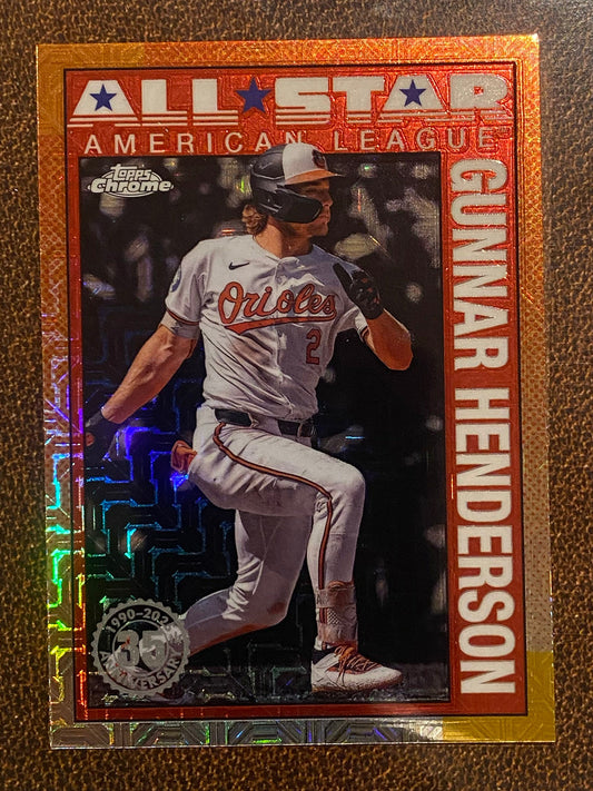 Gunnar Henderson - 2025 Topps Series 2 - 1990 All Star Mojo Refractor - Orioles