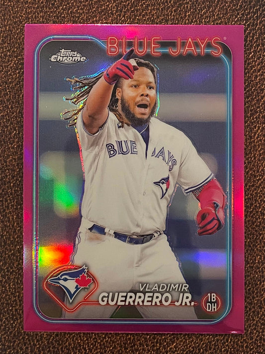 Vladimir Guerrero Jr. - 2024 Topps Chrome - Pink Refractor - Blue Jays