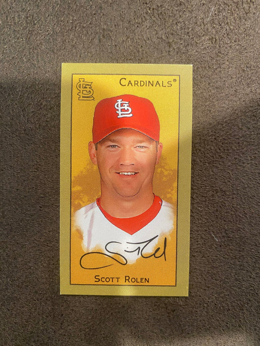 Scott Rolen - 2025 Topps T205 Mini - Piedmont Back (**Corner Whiting**) - Cardinals