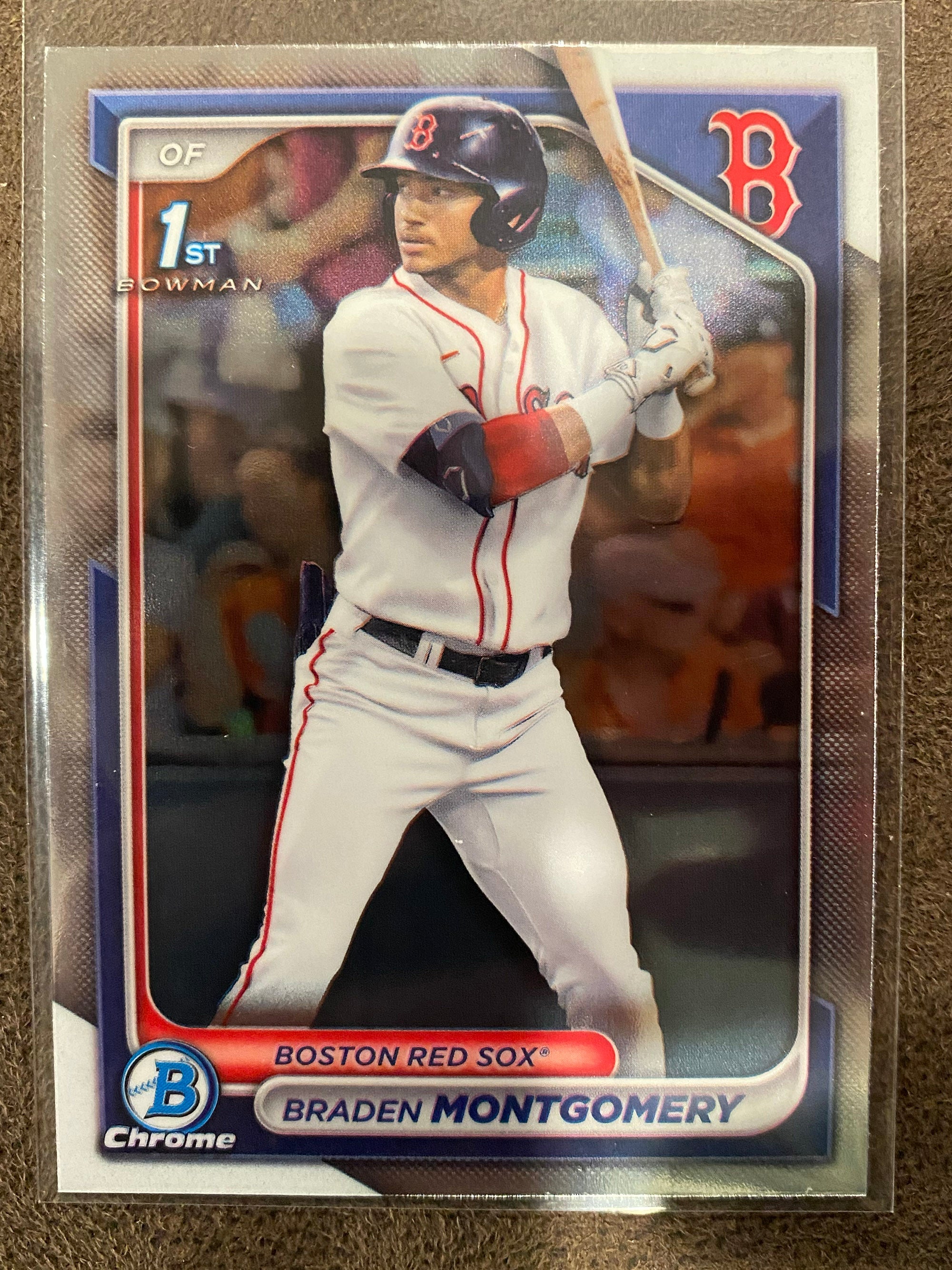 Braden Montgomery 2024 Bowman Draft 1st Chrome Red Sox Western
