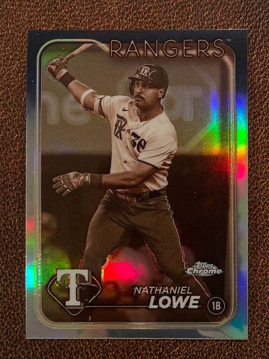 Nathaniel Lowe - 2024 Topps Chrome - Sepia Refractor - Rangers