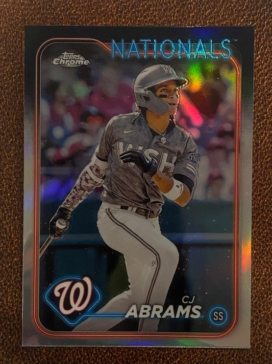 CJ Abrams - 2024 Topps Chrome - Refractor - Nationals