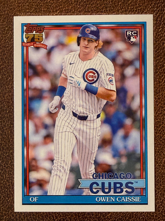 Owen Caissie - 2026 Topps Series 1 - 1991 Insert - Cubs