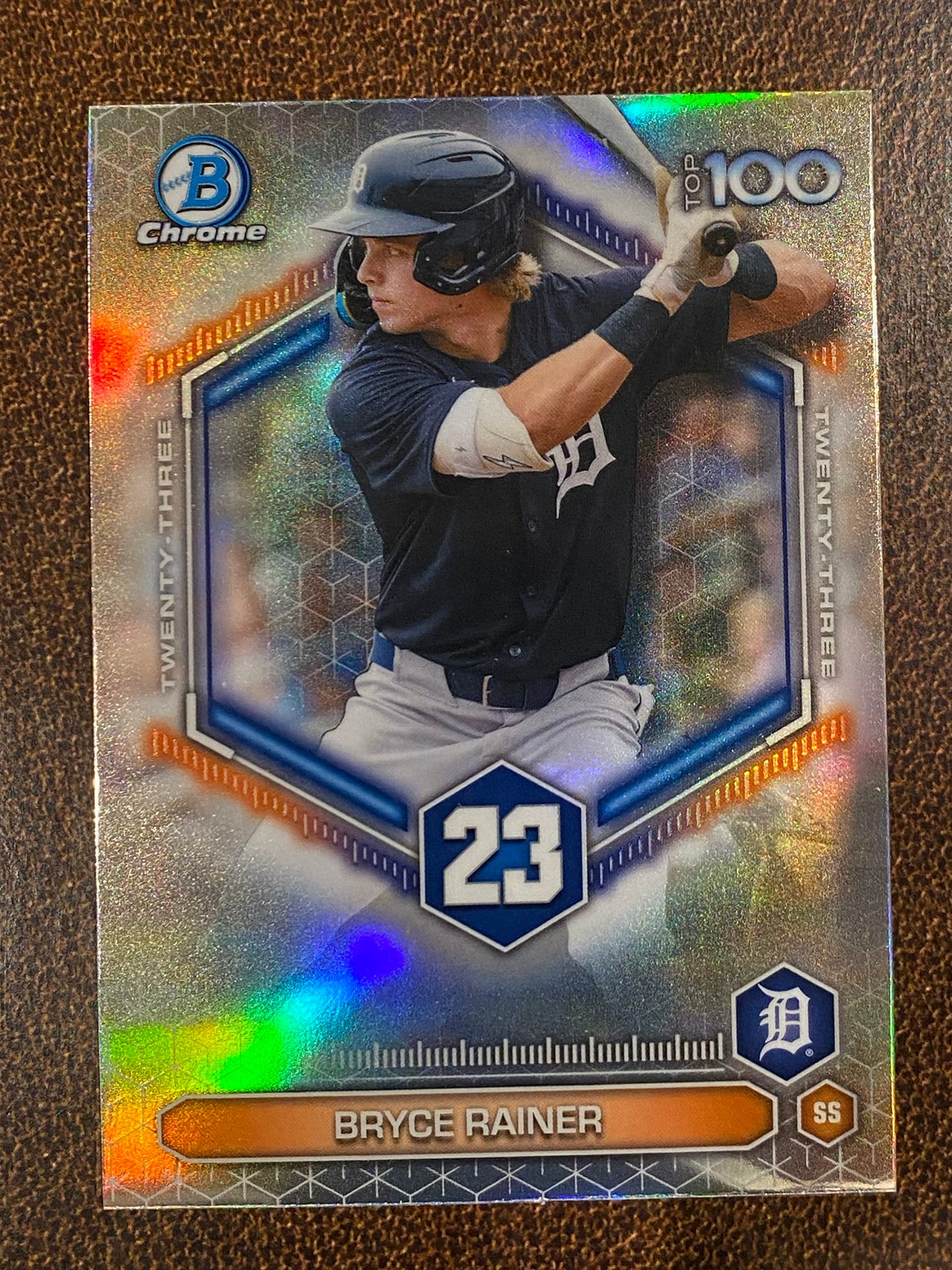 Bryce Rainer - 2026 Bowman - Scouts Top 100 Insert - Tigers