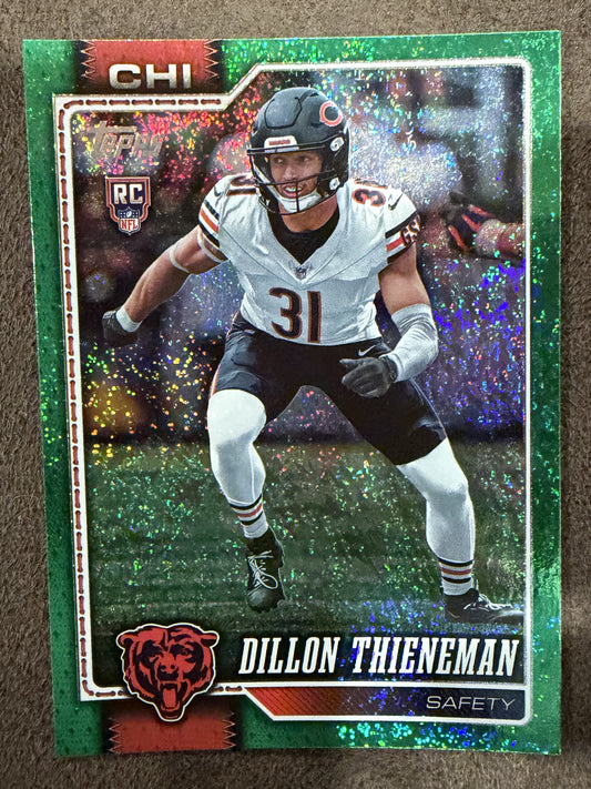 Dillon Thieneman - 2026 Topps Flagship - GREEN Holo Foil Rookie /99 - Bears