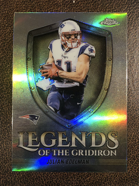 Julian Edelman - 2025 Topps Chrome - Legends of the Gridiron Refractor - Patriots