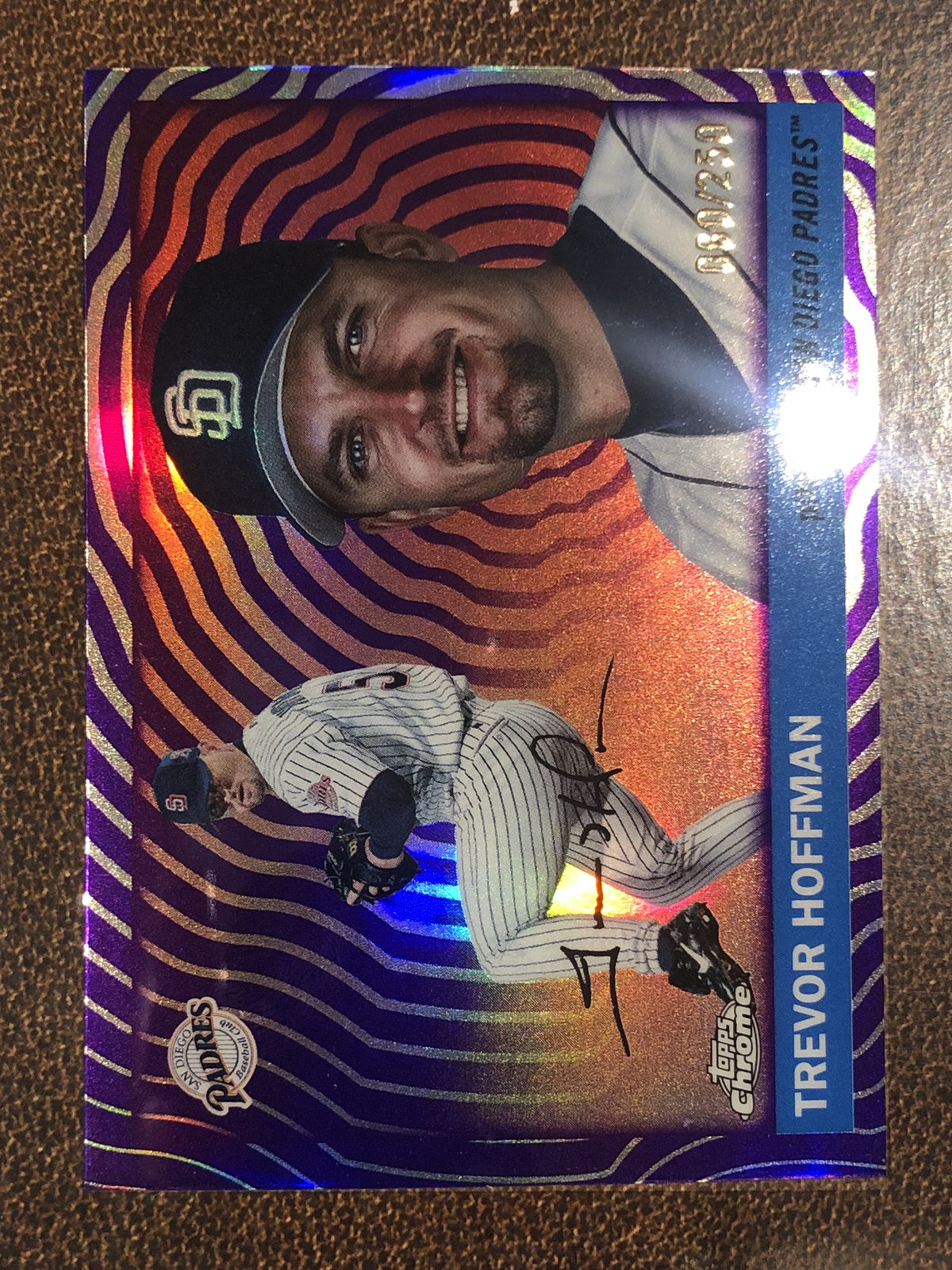 Trevor Hoffman - 2025 Topps Chrome Platinum - PURPLE Vibrations /250 - Padres