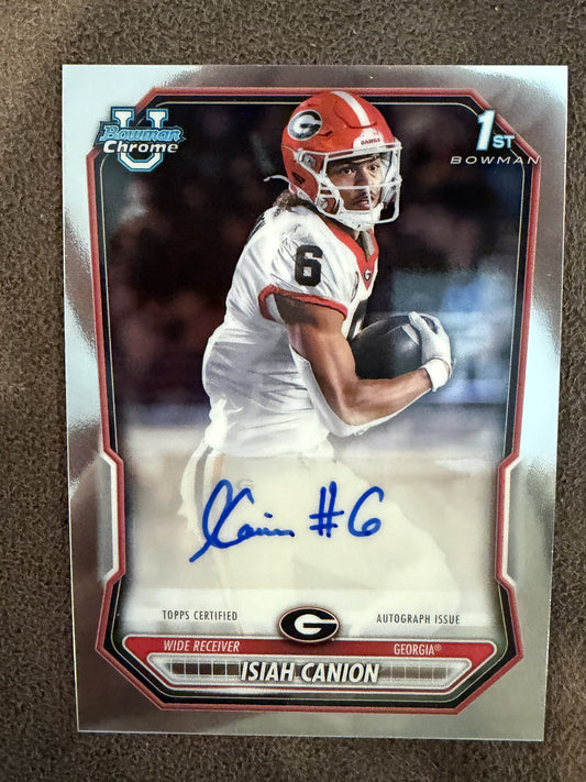 Isaiah Canion - 2026 Bowman Chrome - 1st Bowman AUTO - Georgia