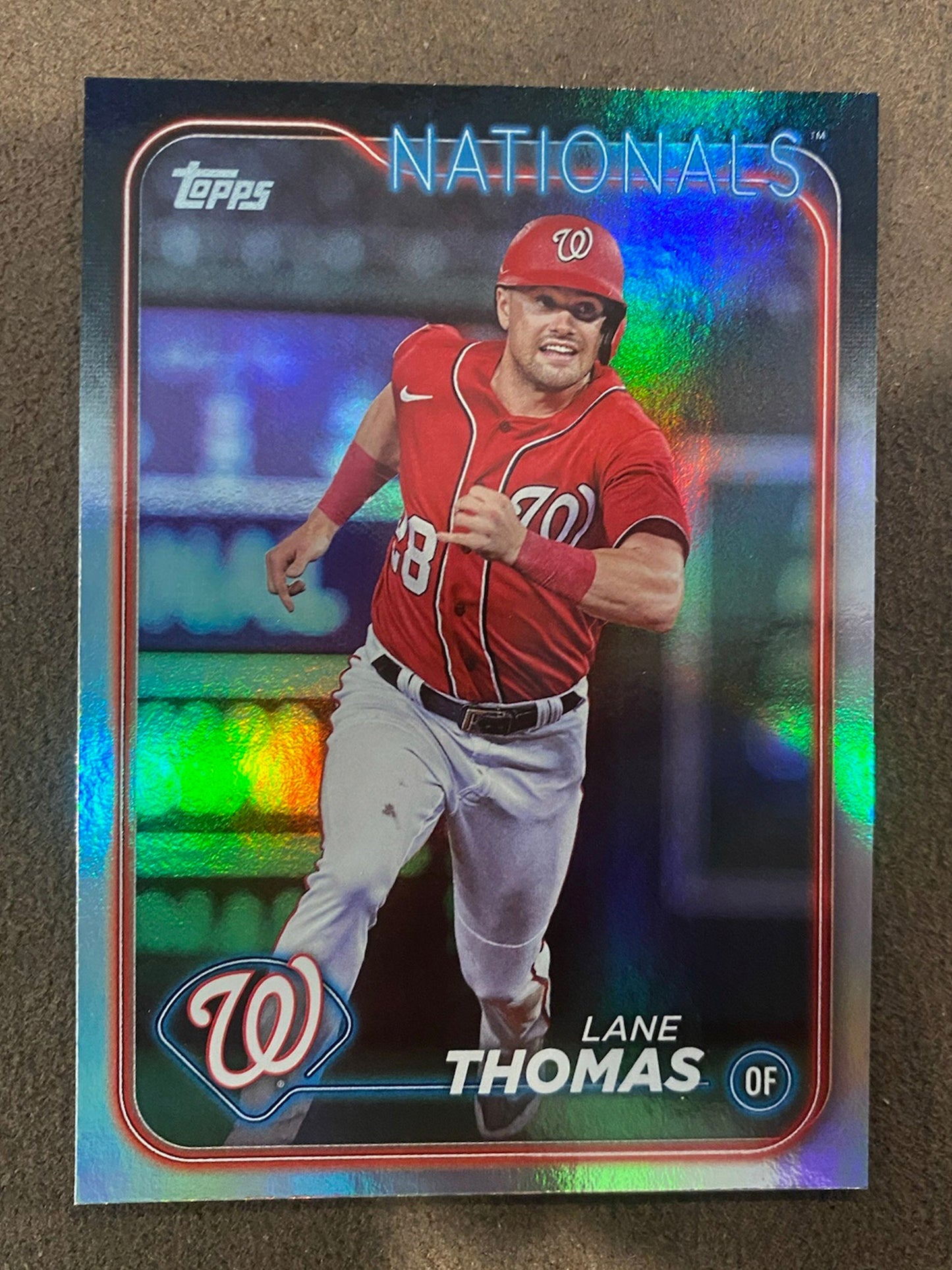 Lane Thomas - 2024 Topps Series 1 - Rainbow Foil - Nationals