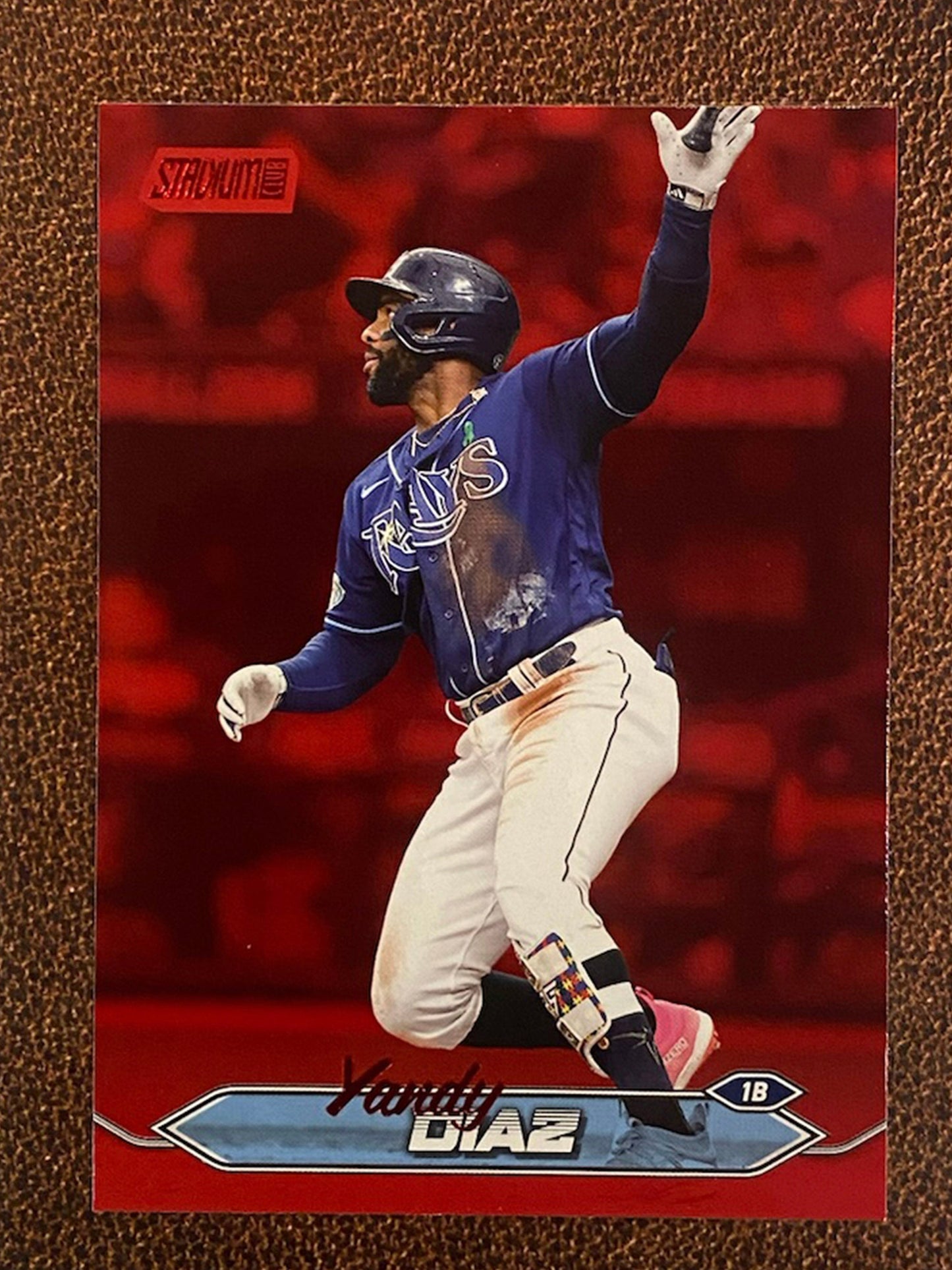 Yandy Diaz - 2024 Topps Stadium Club - Red Foil - Rays