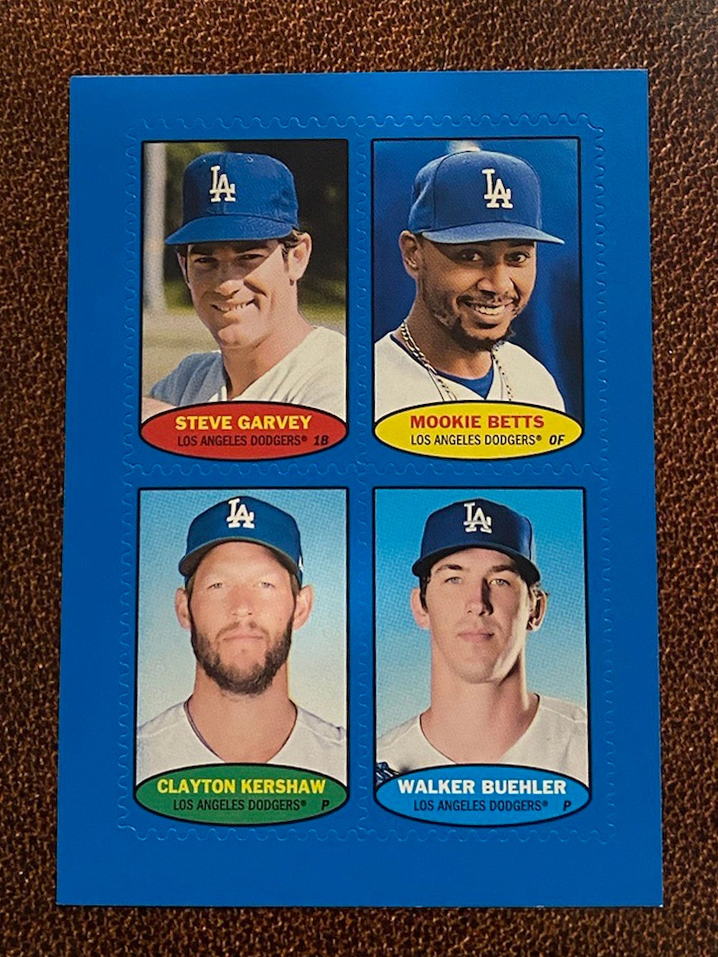 Dodgers Stamp - 2023 Topps Heritage - Blue Parallel - Dodgers