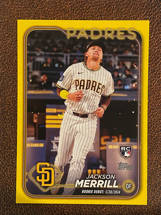 Jackson Merrill - 2024 Topps Update - Yellow - Padres