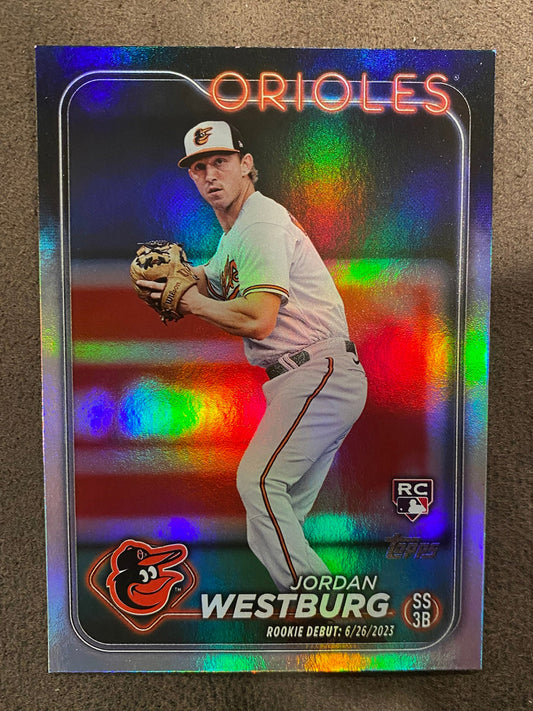 Jordan Westburg - 2024 Topps Update - Rainbow Foil - Orioles