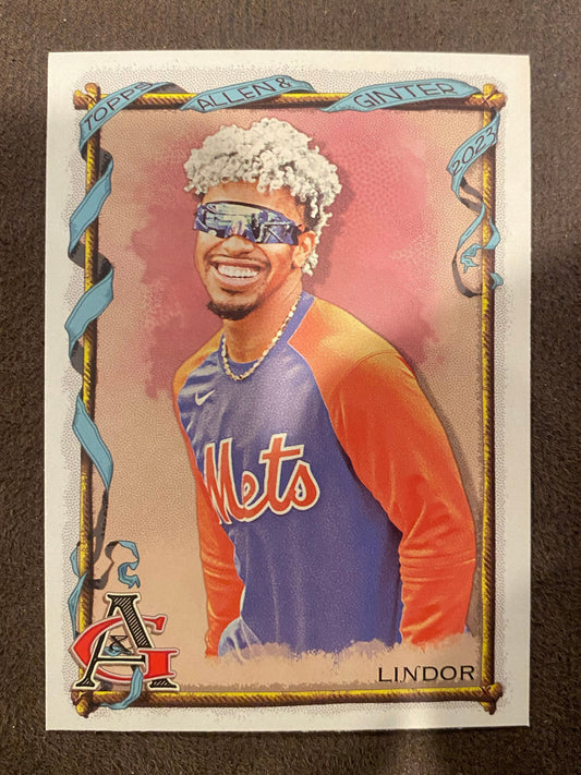 Franciso Lindor - 2023 Allen and Ginter - SP - Mets