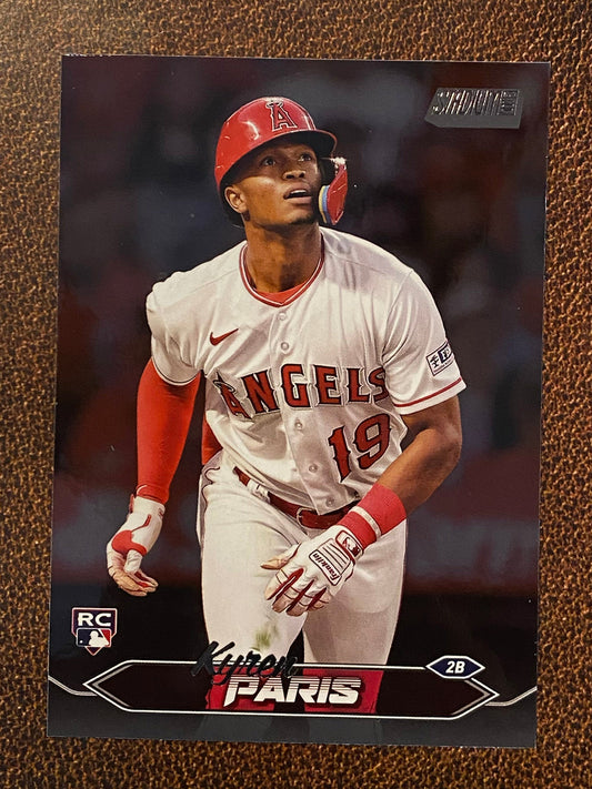 Kyren Paris - 2024 Topps Stadium Club - Black Foil - Angels