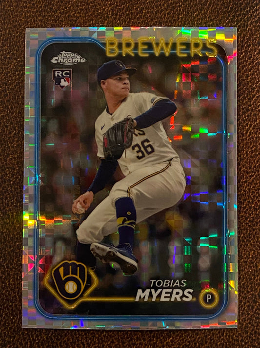 Tobias Myers - 2024 Topps Chrome Update - XFractor - Brewers